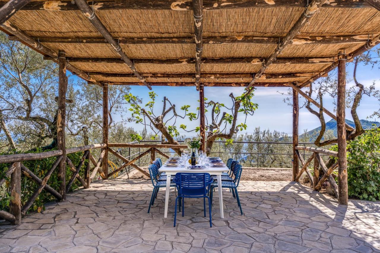 Villa Rusinella Minimalist Retreat With Sea Views Massa Lubrense Bagian luar foto