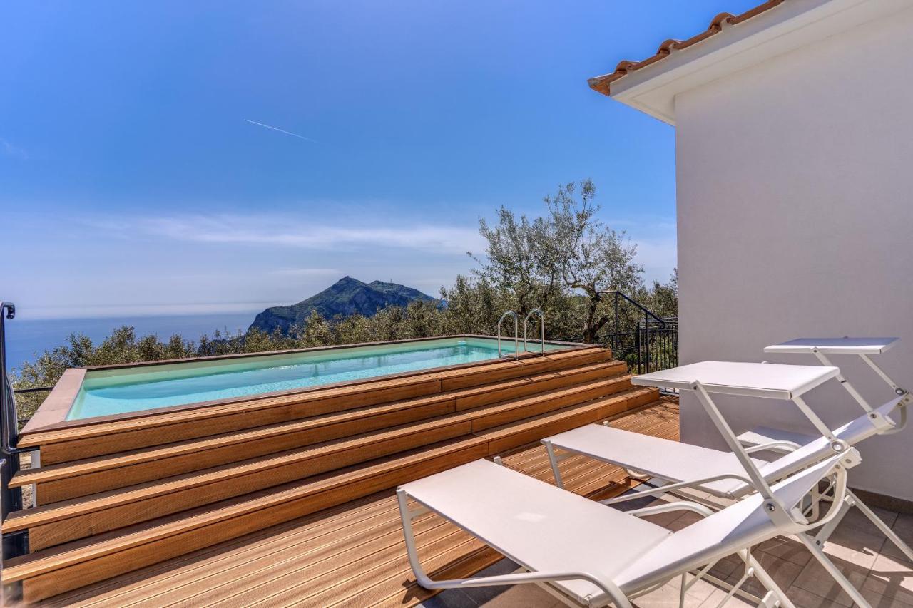 Villa Rusinella Minimalist Retreat With Sea Views Massa Lubrense Bagian luar foto